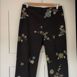 Sigrid Olsen Sport crop pants - Asian floral print
